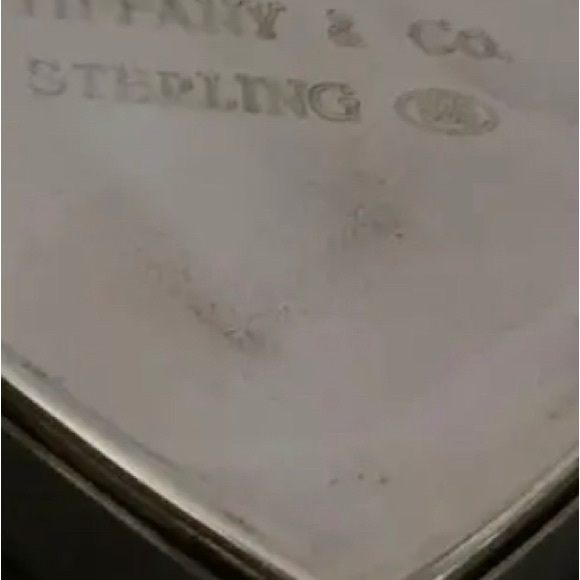 Nice TIFFANY&CO. Silver 925 Heart Compact Mirror - Picture 3 of 3